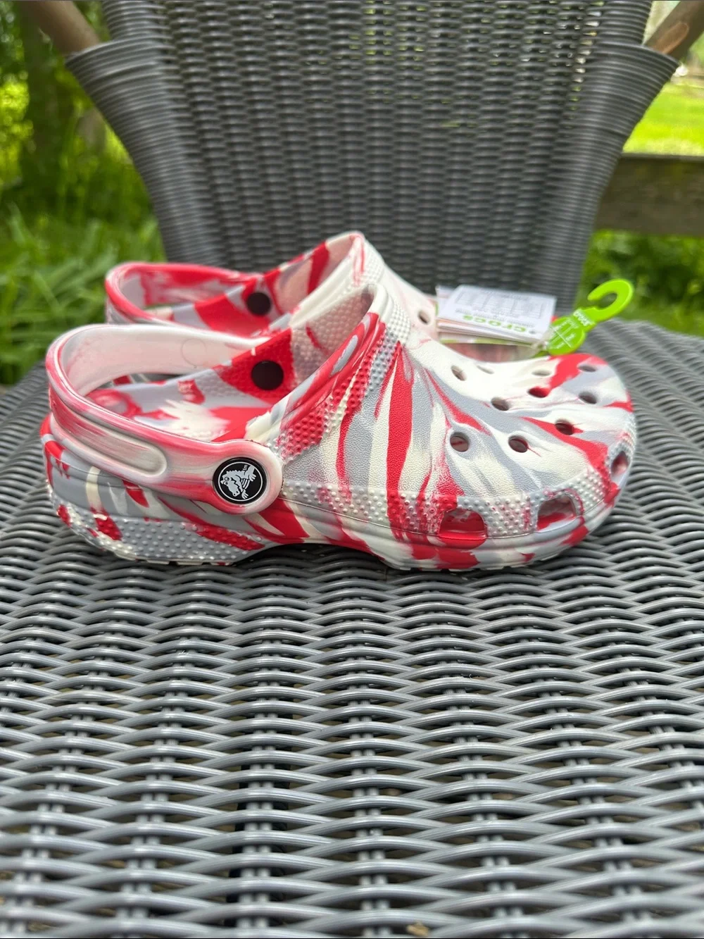 NWT Crocs Classic Marbled Clogs